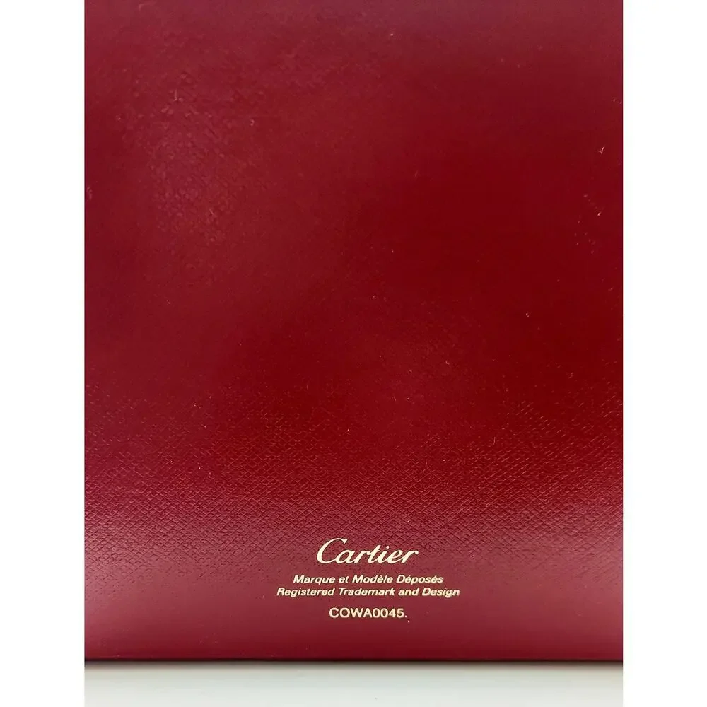 Cartier COWA0045 Red Watch Presentation Box Case Drawer Pillow Authentic 6x5